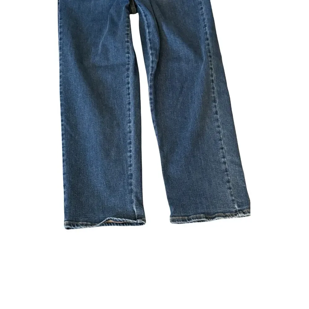 Universal Standard Jeans Womens Size 12 High Rise Straight Leg Blue Denim 31" - Picture 6 of 9